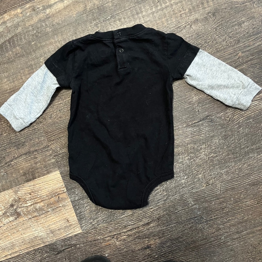 Koala Baby Party Animal Bodysuit Long Sleeve Black Gray 9-12‎ Months - Picture 2 of 4